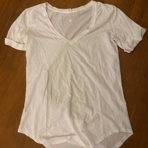 Lululemon white V-Neck